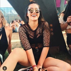 The Ragged Priest Long sheer top